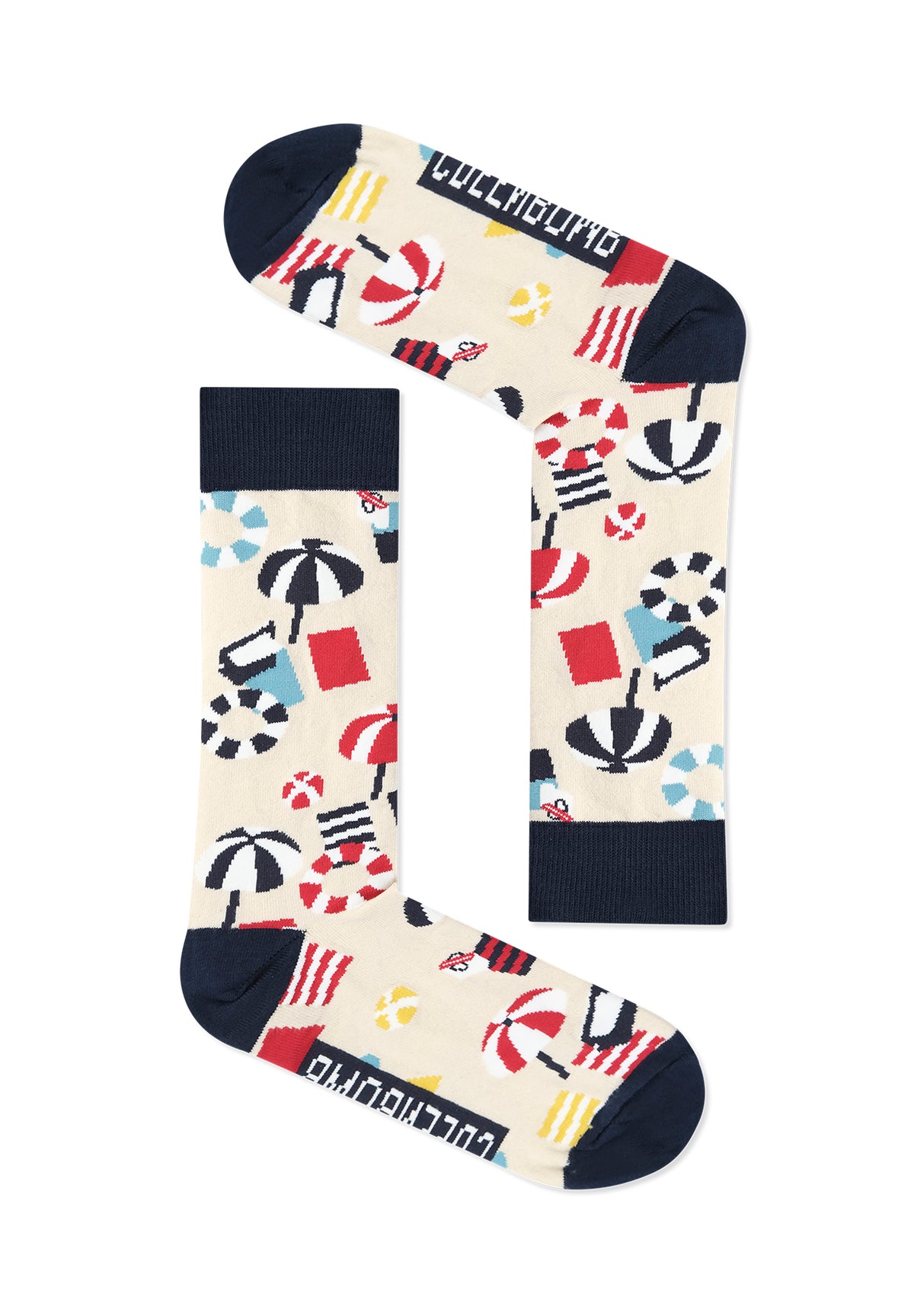 Gelb:  Lässige Socken aus Bio-Baumwoll Mix für Unisex [11739]