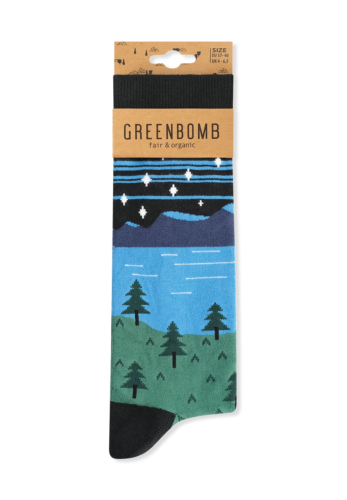 Grün:  Lässige Socken aus Bio-Baumwoll Mix für Unisex [11744]