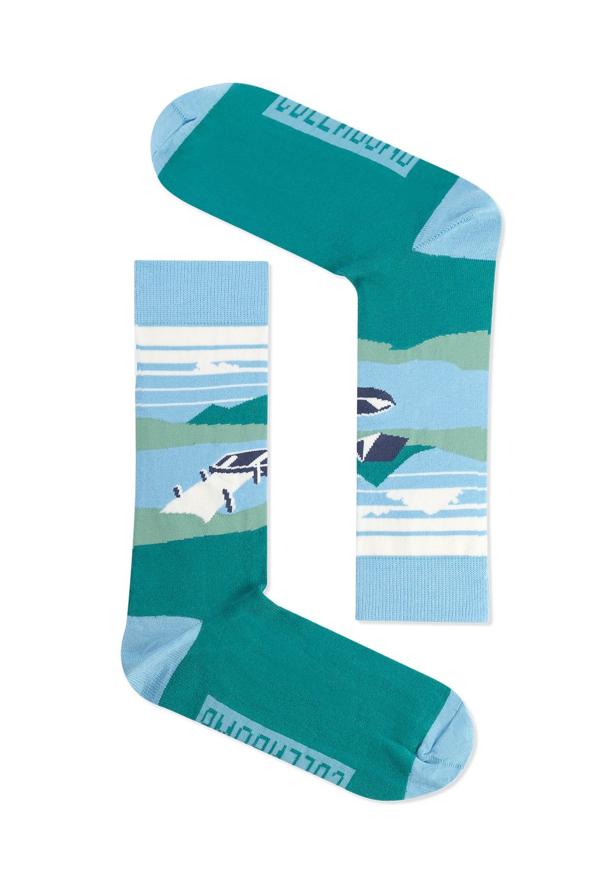 Grün:  Lässige Socken aus Bio-Baumwoll Mix für Unisex [11747]