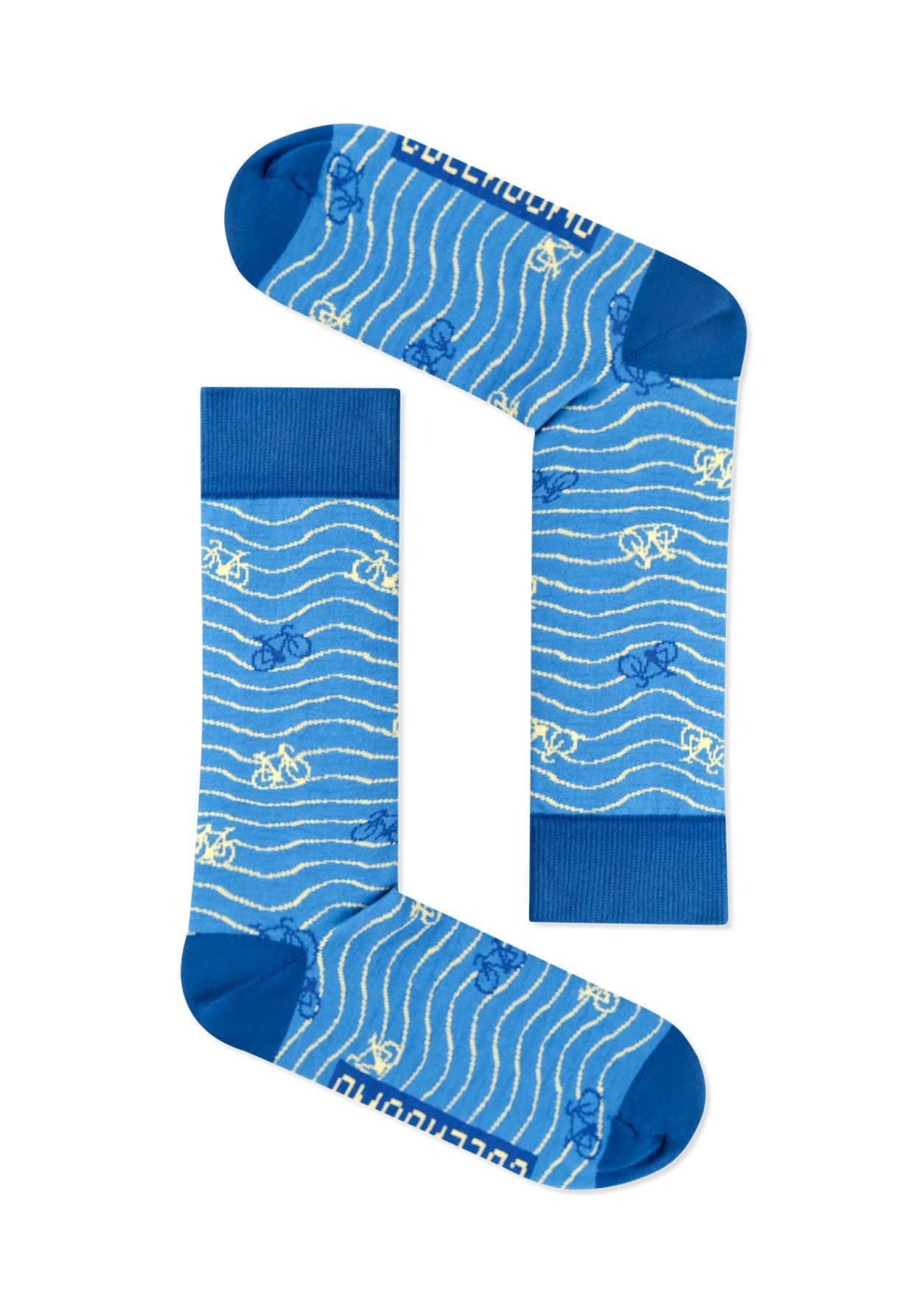 Blau:  Lässige Socken aus Bio-Baumwoll Mix für Unisex [11751]