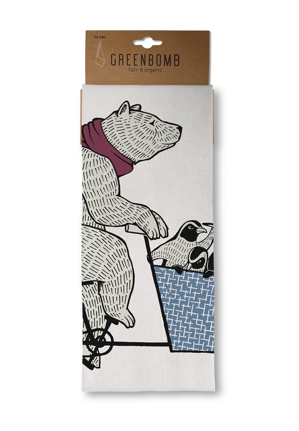 White: Praktisches Geschirrtuch aus Bio-Baumwolle für Unisex [11770]