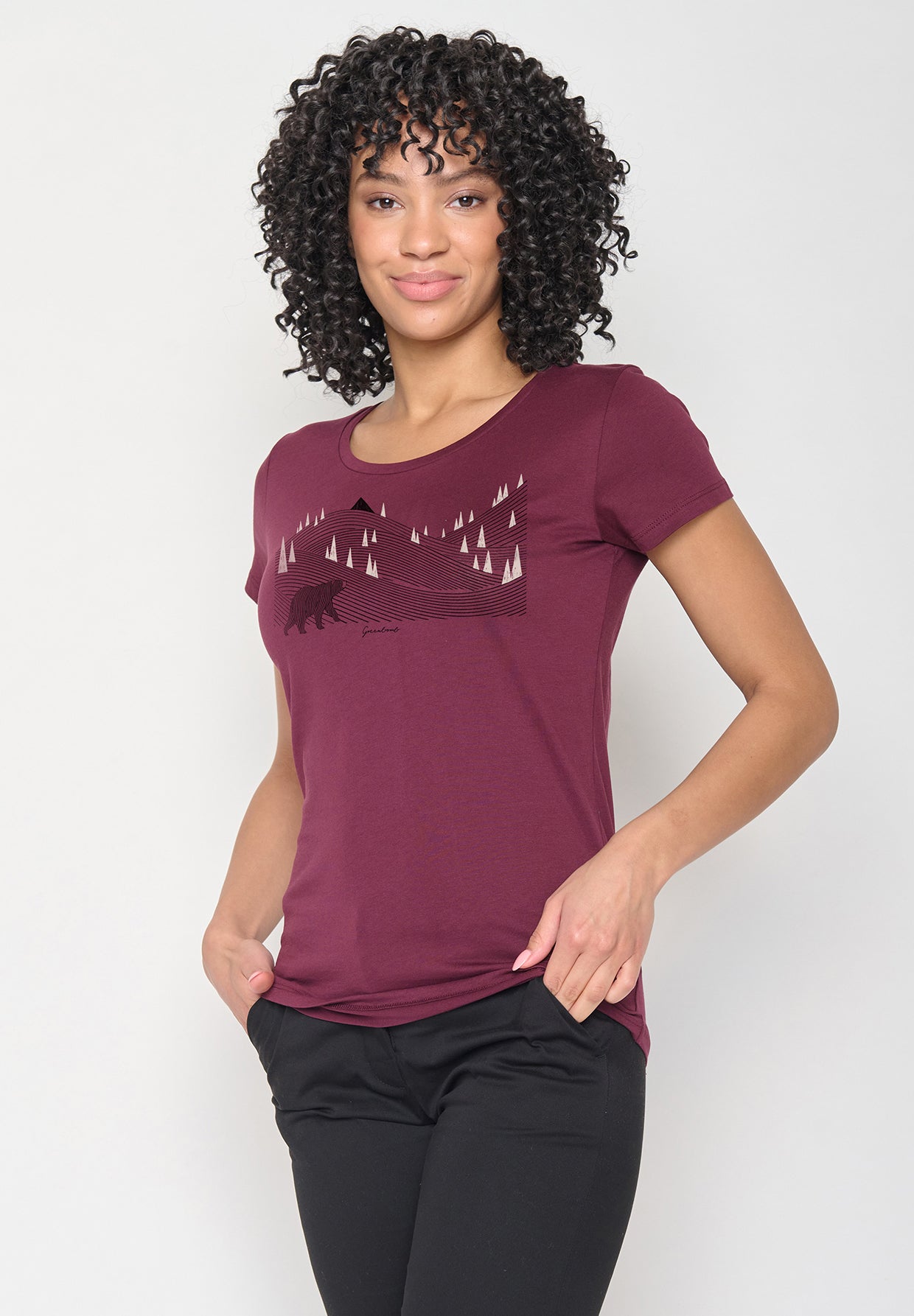 Velvet Rain: Sportliches T-Shirt aus Bio-Baumwolle für Damen [11805]