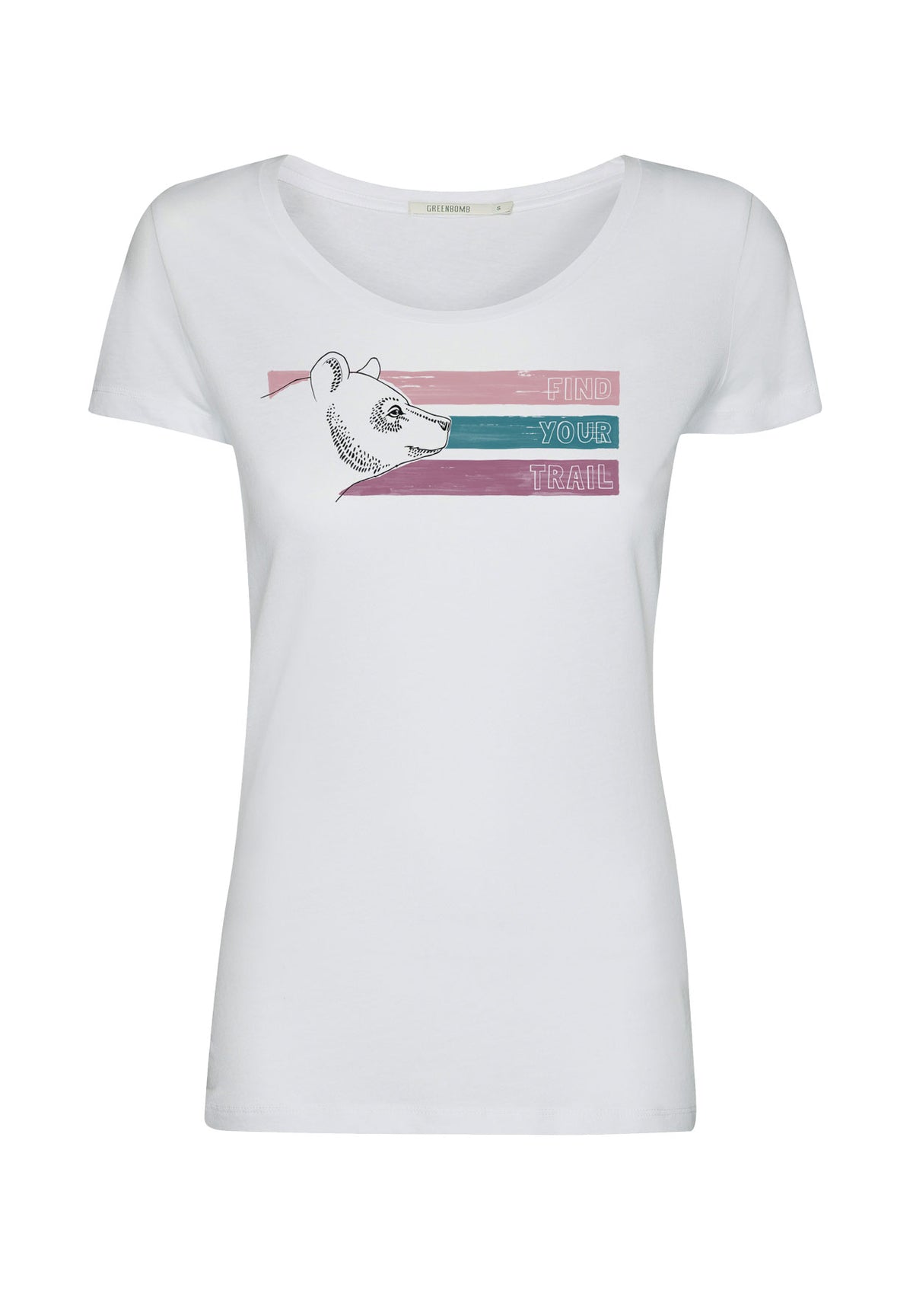 White: Sportliches T-Shirt aus Bio-Baumwolle für Damen [11817]