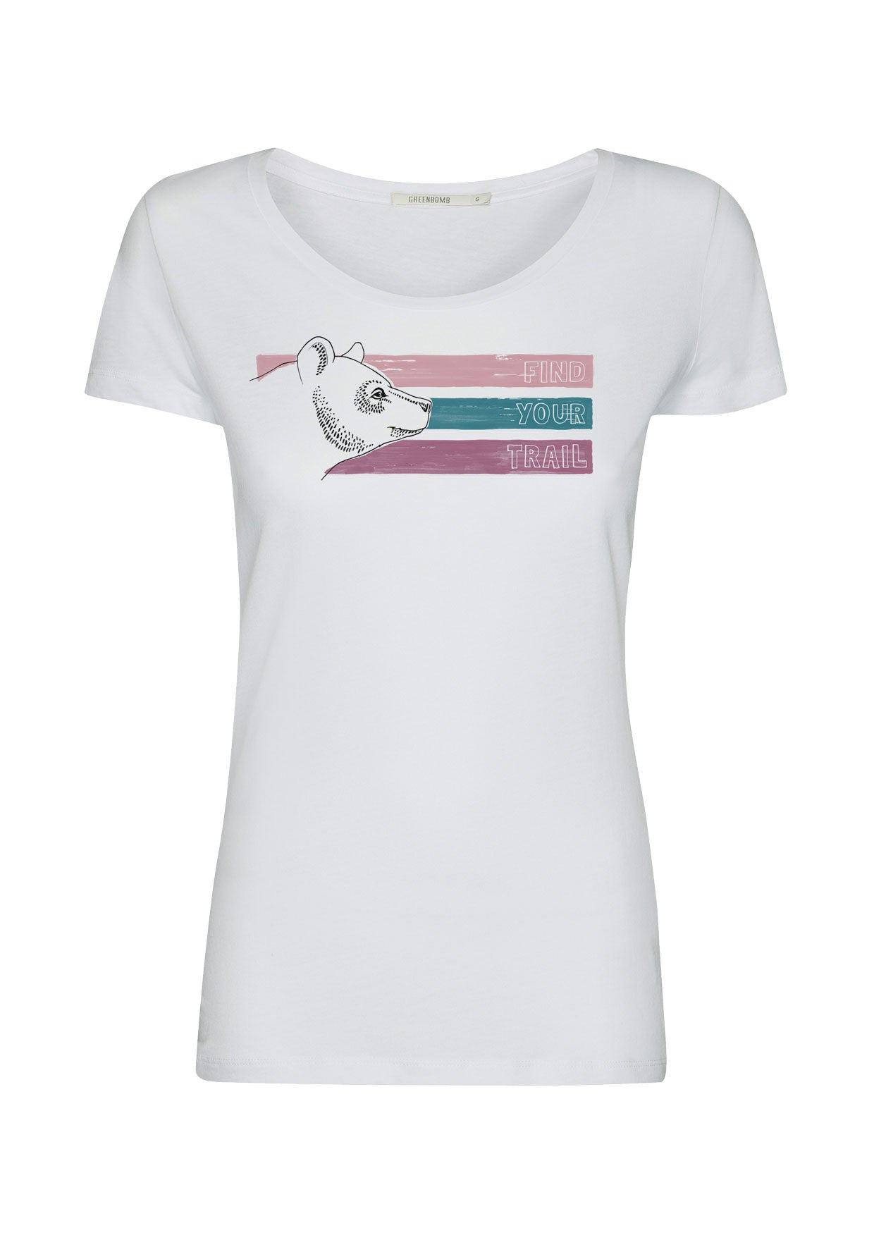 White: Lässiges T-Shirt aus Bio-Baumwolle für Damen [11817]