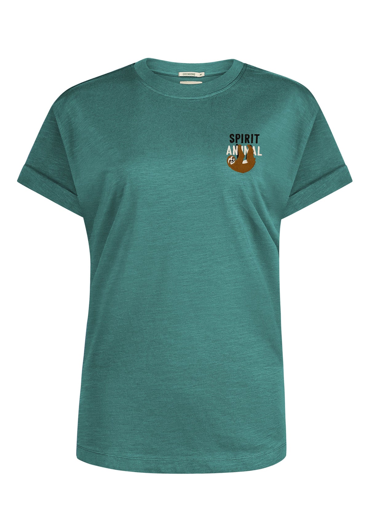 Jungle Green: Lässiges T-Shirt aus Bio-Baumwolle für Damen [11861]
