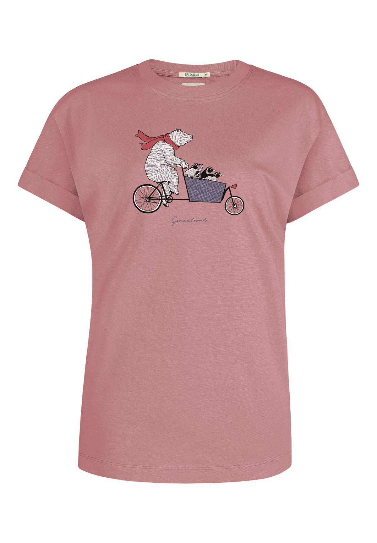 Old Rose: Lässiges T-Shirt aus Bio-Baumwolle für Damen [11900]