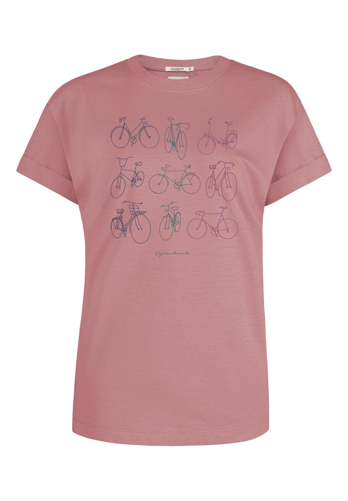 Old Rose: Lässiges T-Shirt aus Bio-Baumwolle für Damen [11922]