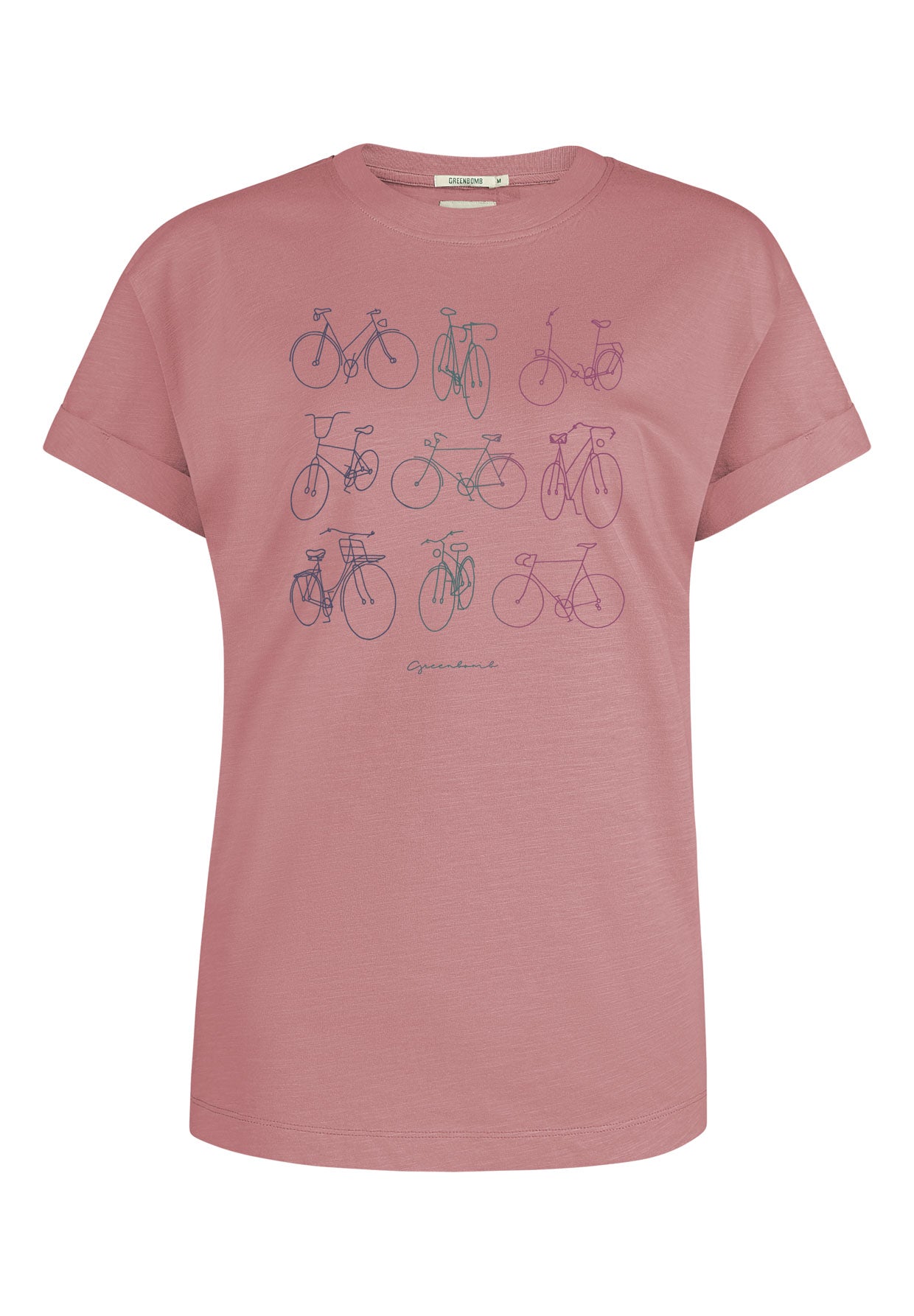 Old Rose: Lässiges T-Shirt aus Bio-Baumwolle für Damen [11922]