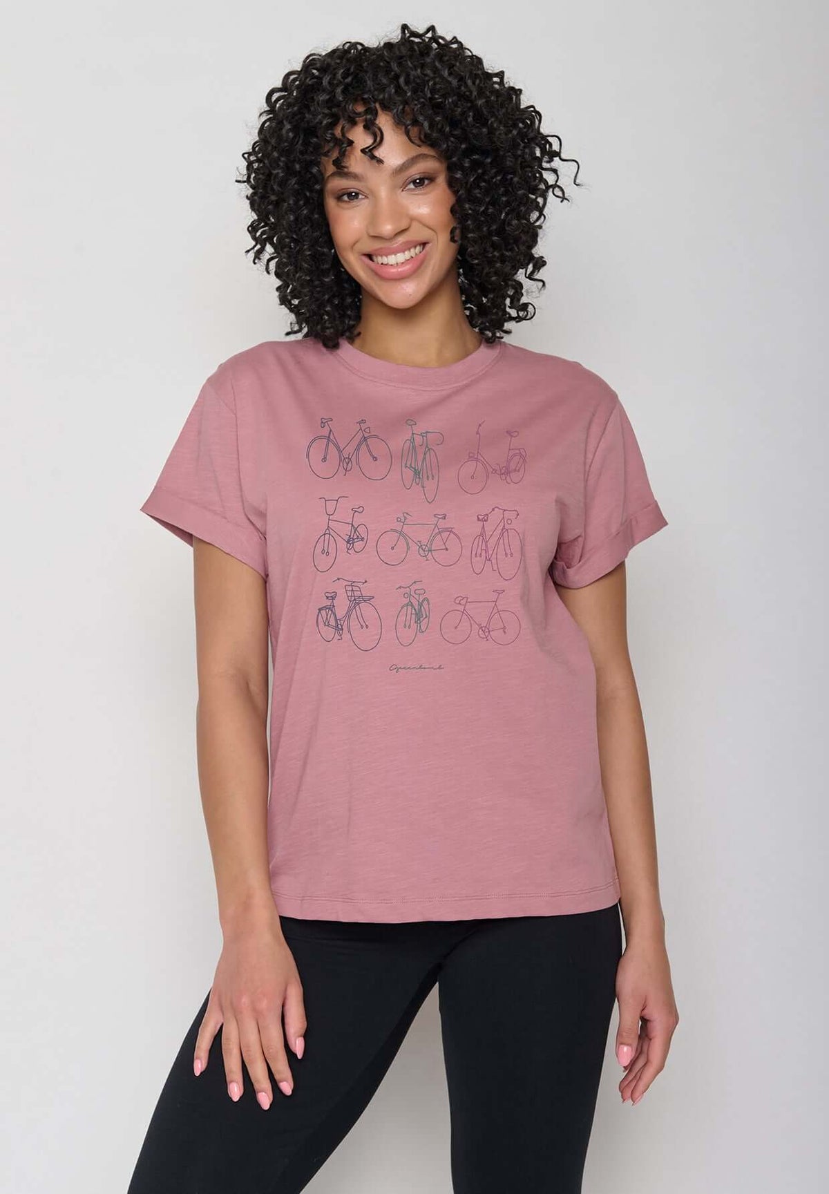 Rosa:  Lässiges T-Shirt aus Bio-Baumwolle für Damen [11925]