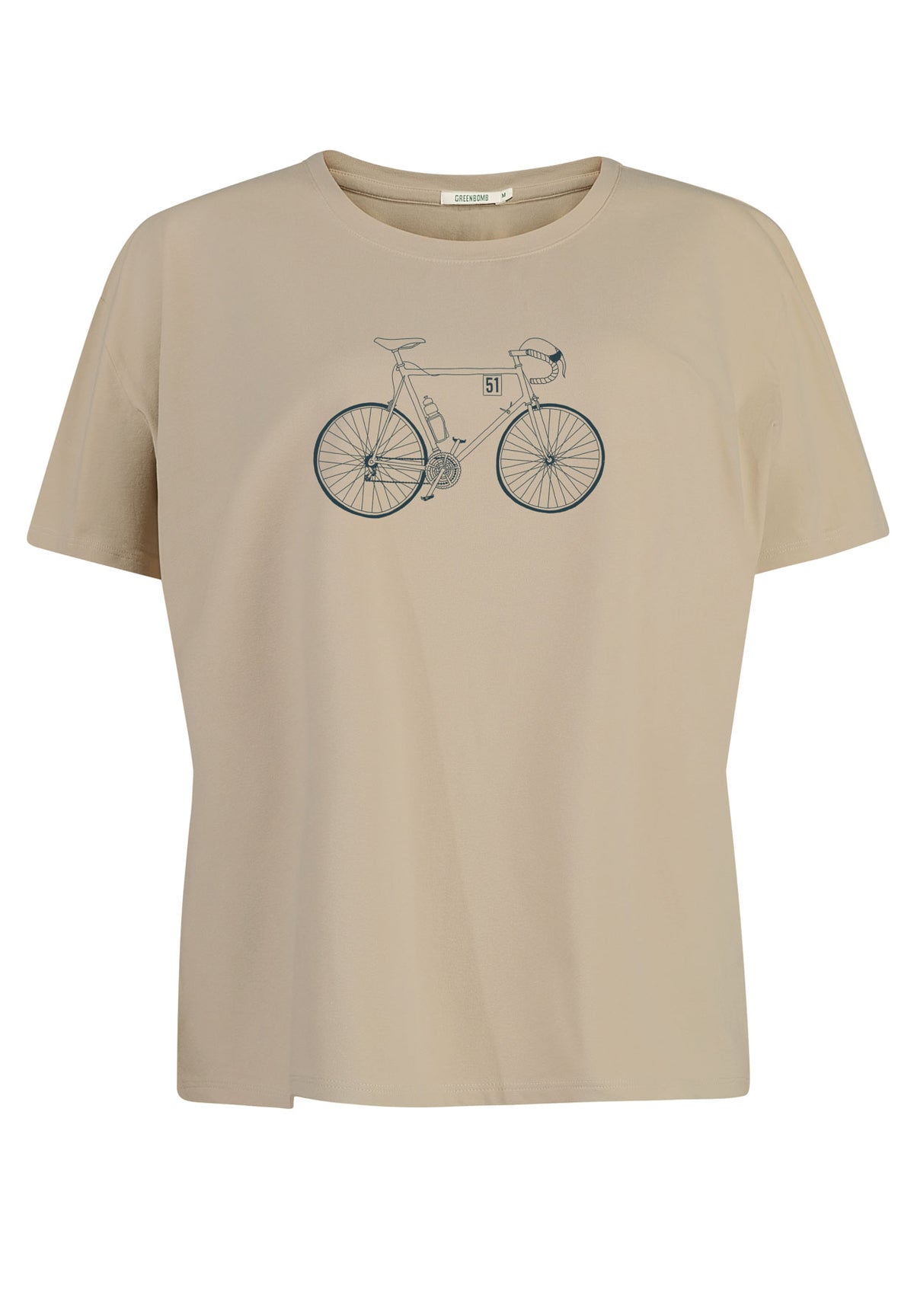 Latte: Lässiges T-Shirt aus Bio-Baumwoll-Mix für Damen [11932]
