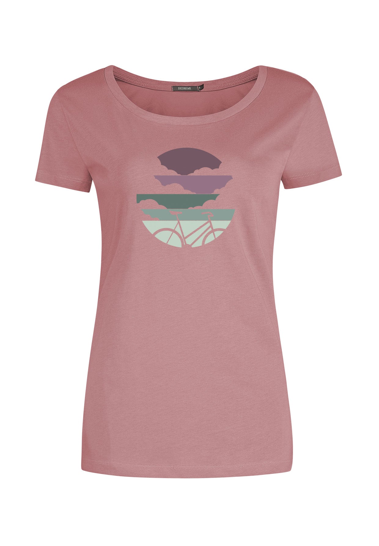 Old Rose: Sportliches T-Shirt aus Bio-Baumwolle für Damen [11955]