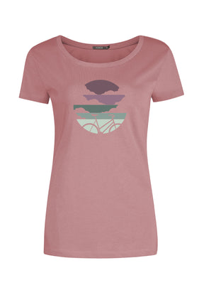 Old Rose: Sportliches T-Shirt aus Bio-Baumwolle für Damen [11955]