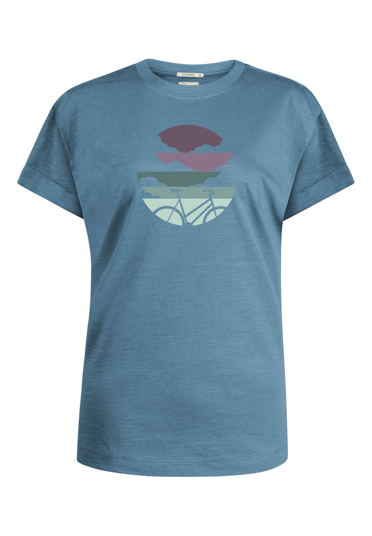Steelblue: Lässiges T-Shirt aus Bio-Baumwolle für Damen [11959]