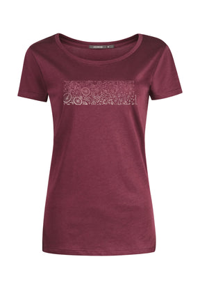 Velvet Rain: Lässiges T-Shirt aus Bio-Baumwolle für Damen [11981]