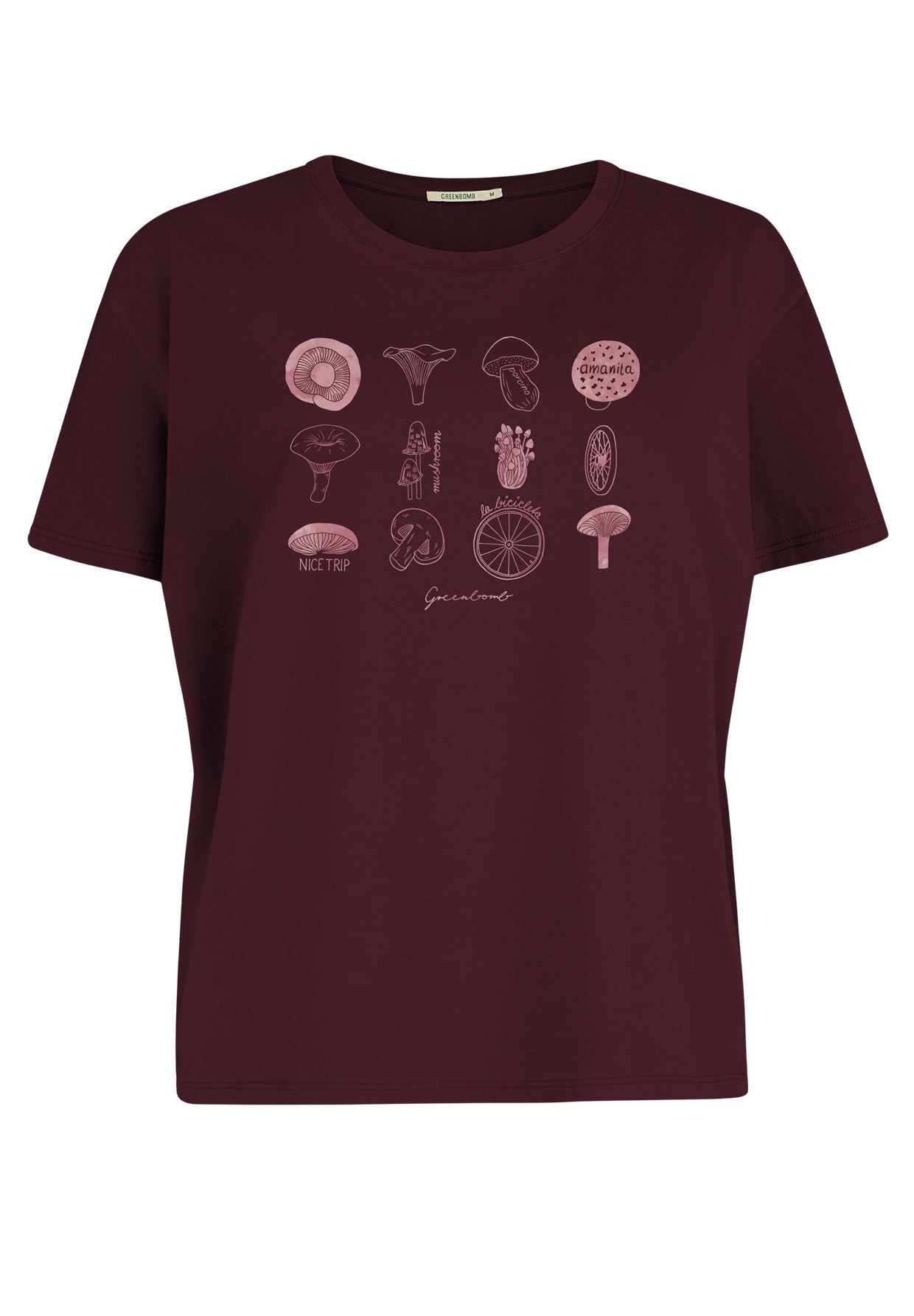 Rot:  Lässiges T-Shirt aus Bio-Baumwoll Mix für Damen [11996]