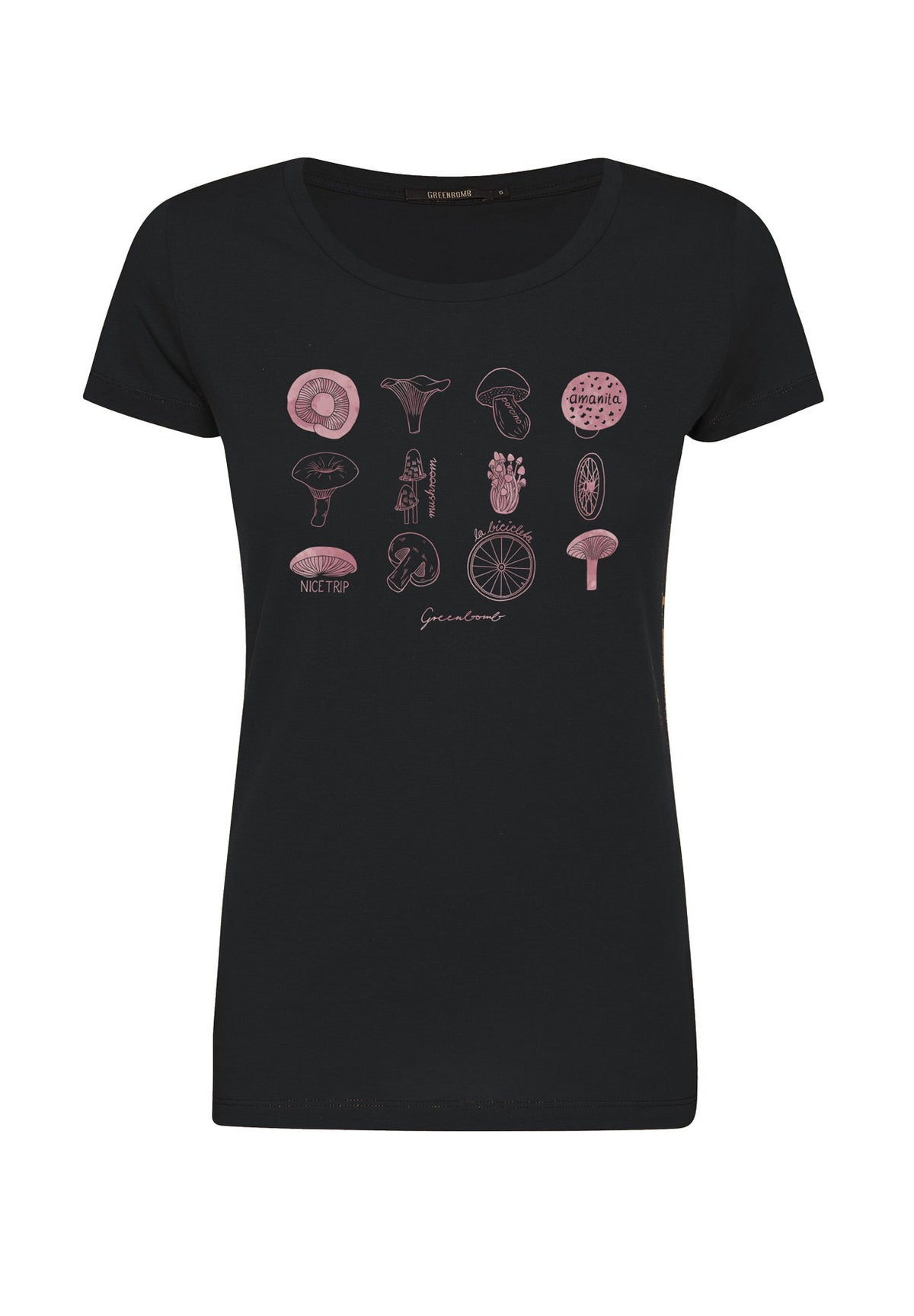 Black: Sportliches T-Shirt aus Bio-Baumwolle für Damen [12000]