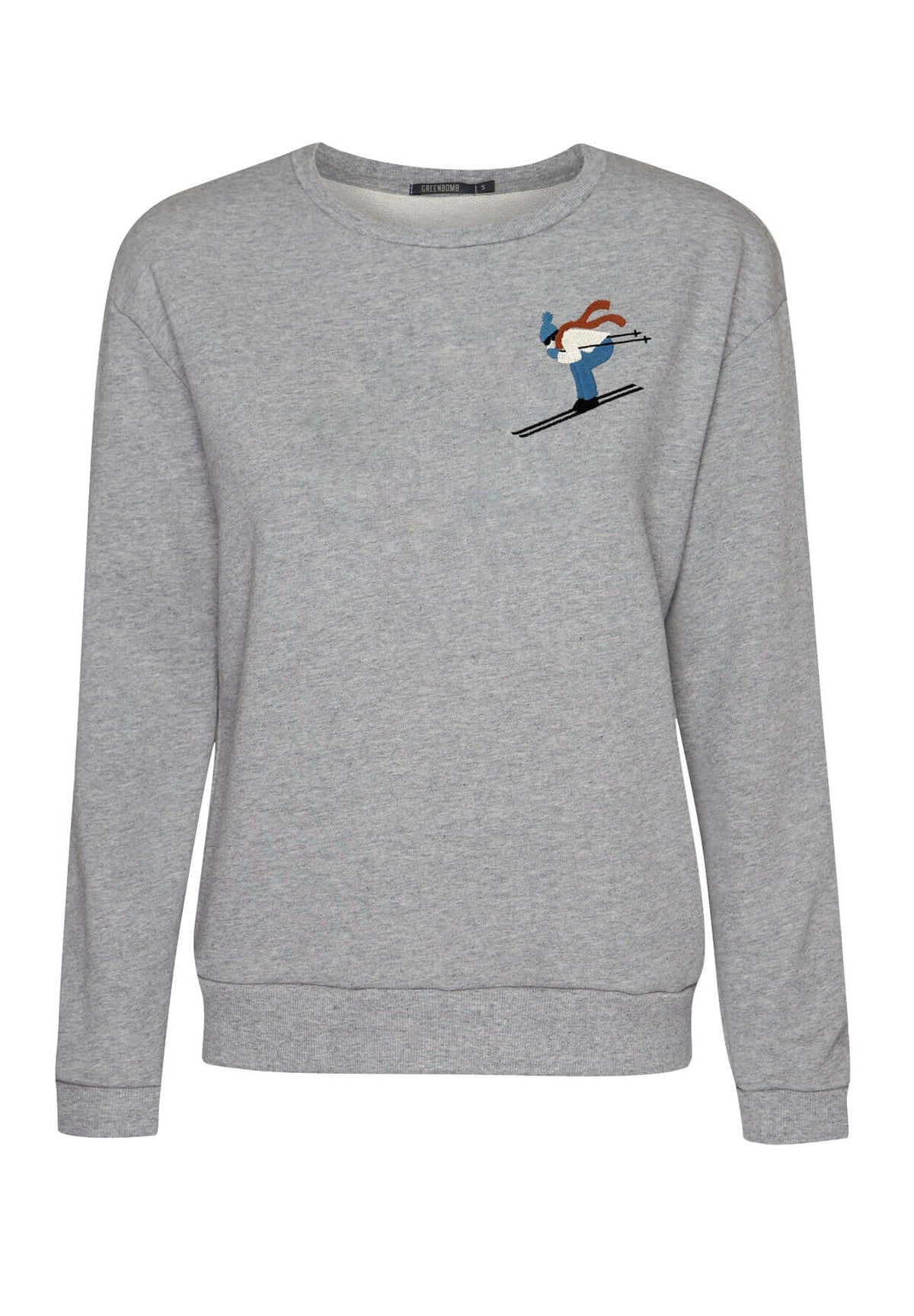 Heather Grey: Gemütliches Sweatshirt aus Bio-Baumwolle für Damen [12017]