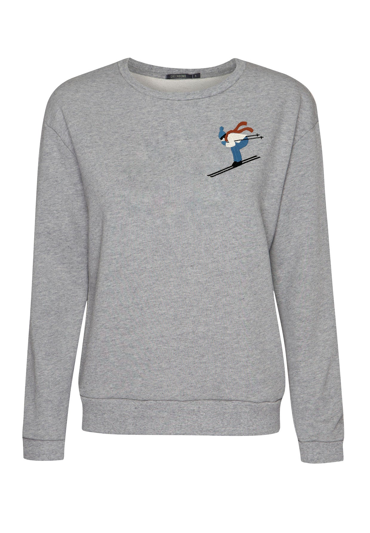 Heather Grey: Gemütliches Sweatshirt aus Bio-Baumwolle für Damen [12017]