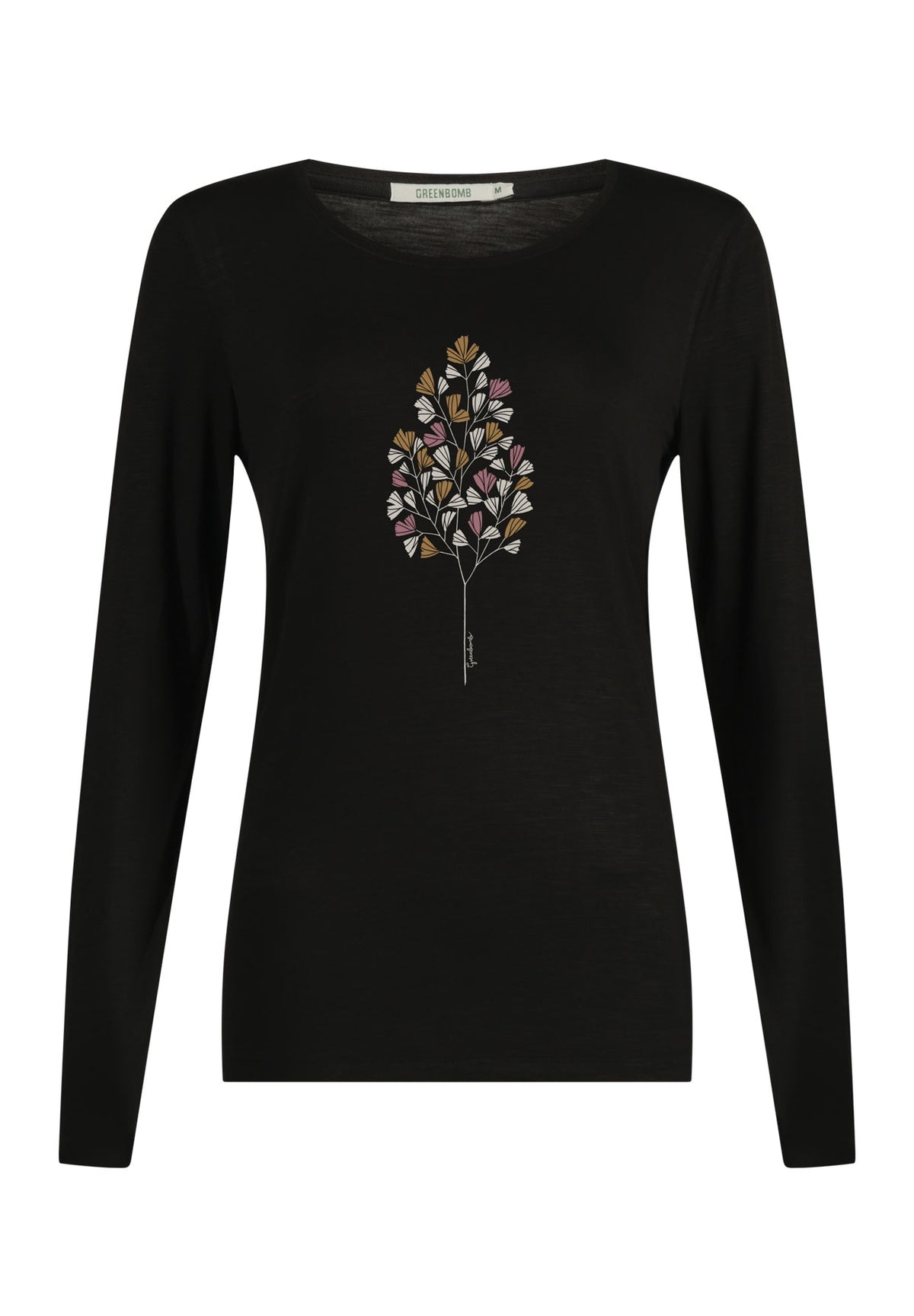 Black: Lässiges Longsleeve aus Viskose (LENZING™ ECOVERO™) Mix für Damen [12038]
