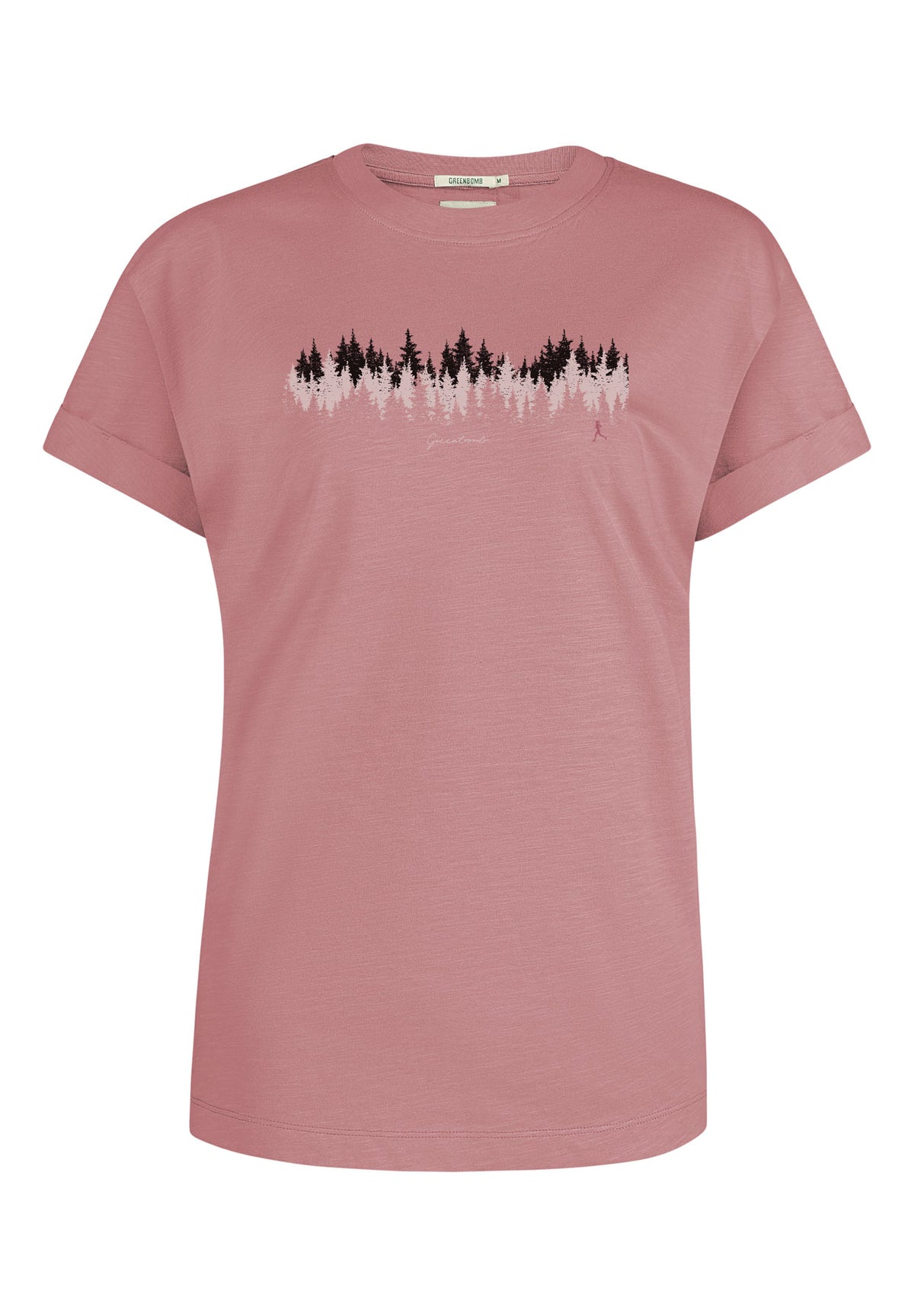 Old Rose: Lässiges T-Shirt aus Bio-Baumwolle für Damen [12063]