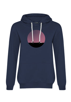 Navy: Gemütlicher Hoodie aus Bio-Baumwolle für Damen [12087]