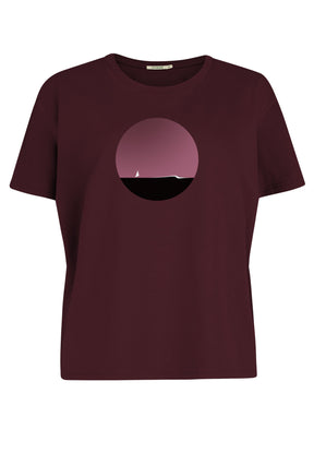 Velvet Rain: Lässiges T-Shirt aus Bio-Baumwoll Mix für Damen [12091]