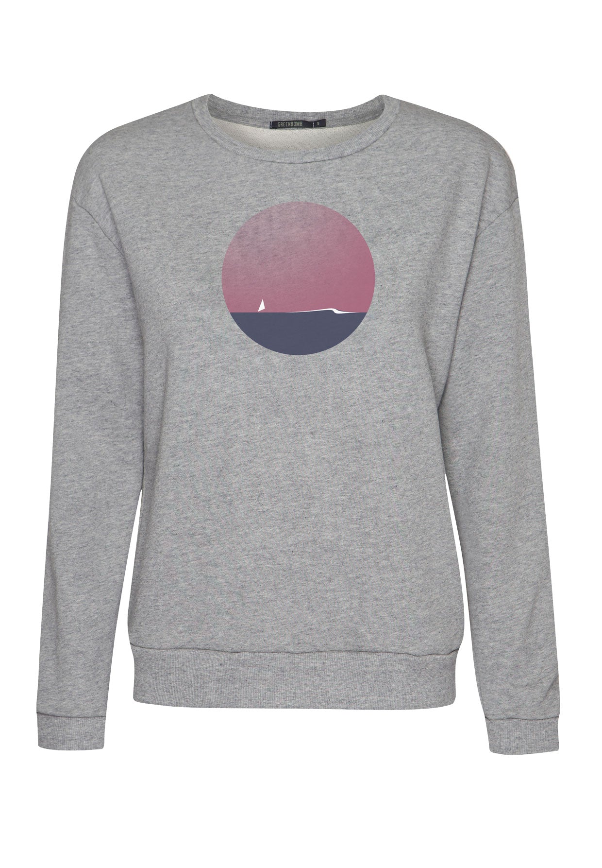 Heather Grey: Gemütliches Sweatshirt aus Bio-Baumwolle für Damen [12095]