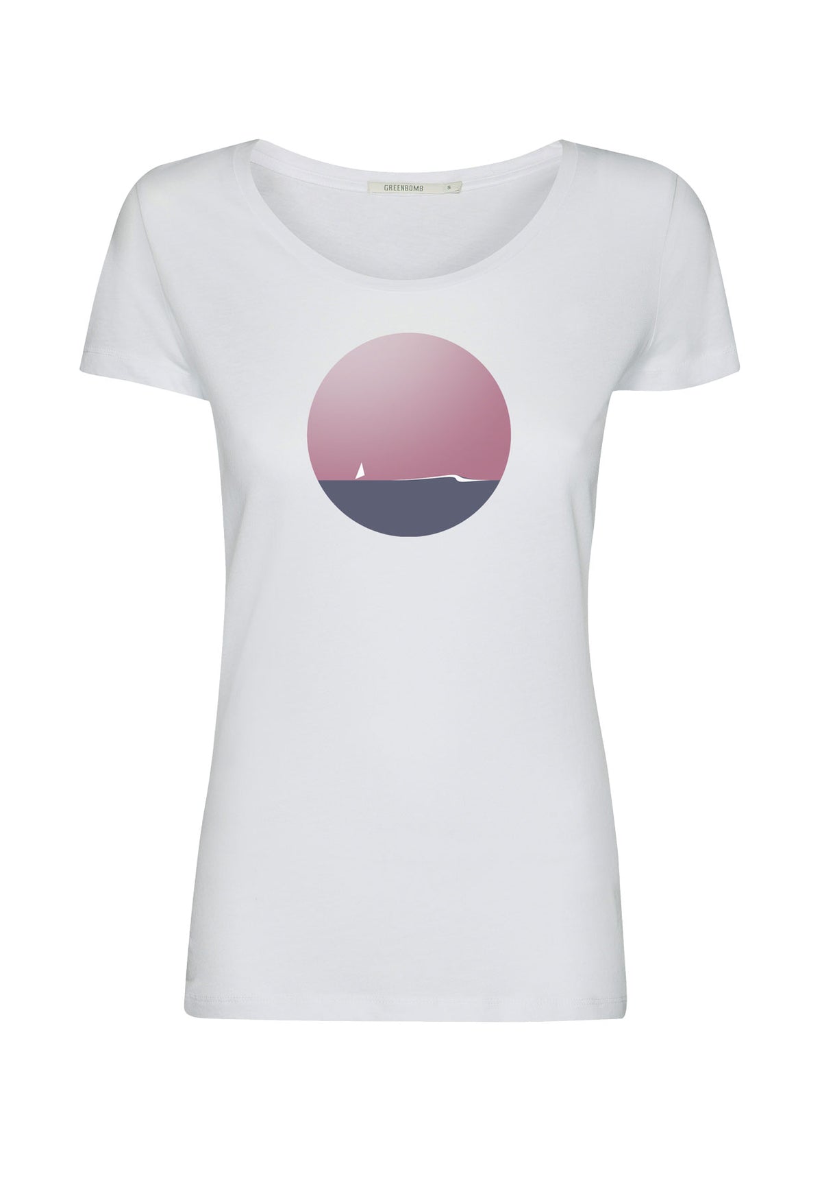 White: Sportliches T-Shirt aus Bio-Baumwolle für Damen [12099]