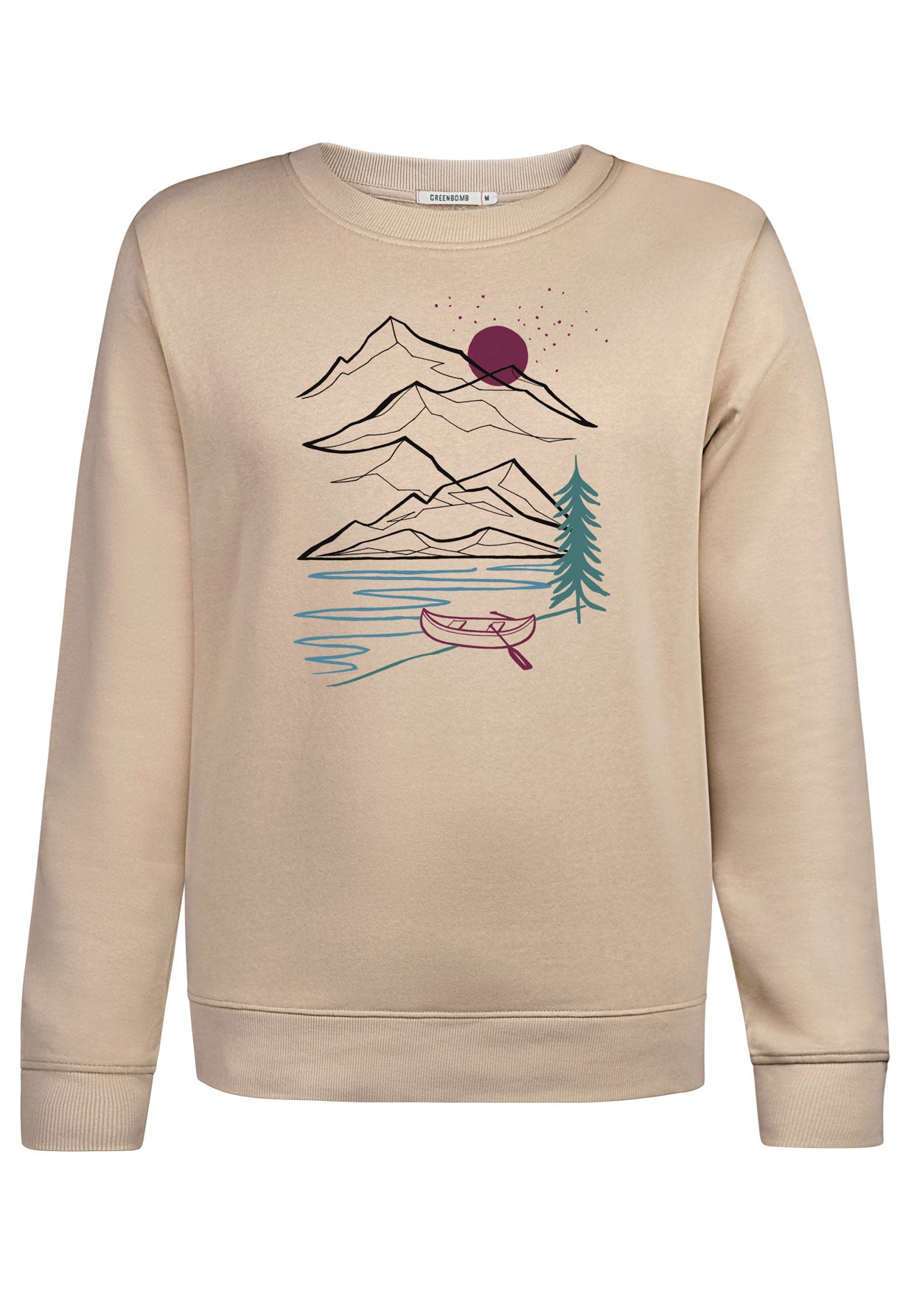 Latte: Gemütliches Sweatshirt aus Bio-Baumwolle für Damen [12103]