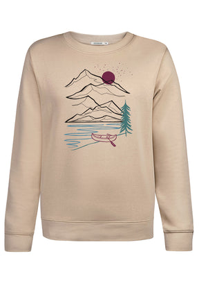 Latte: Gemütliches Sweatshirt aus Bio-Baumwolle für Damen [12103]