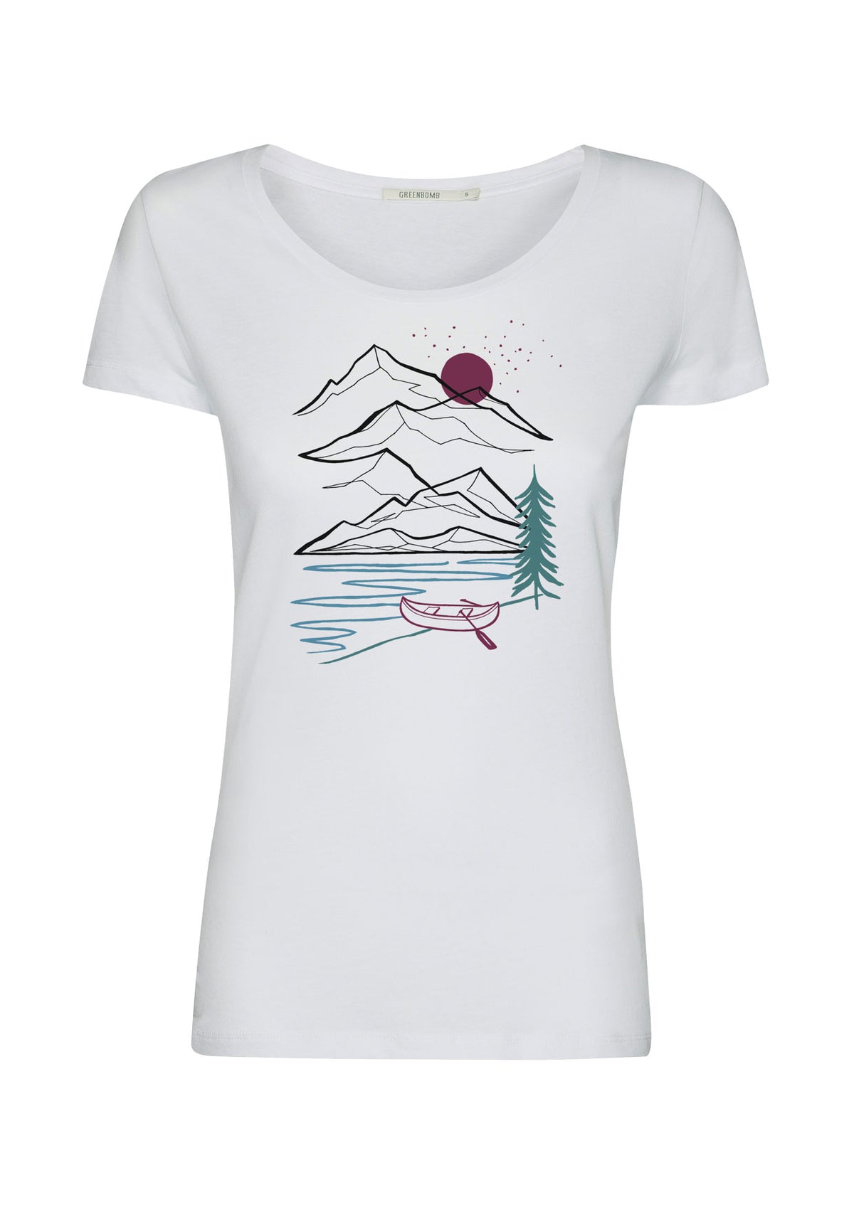 White: Sportliches T-Shirt aus Bio-Baumwolle für Damen [12115]
