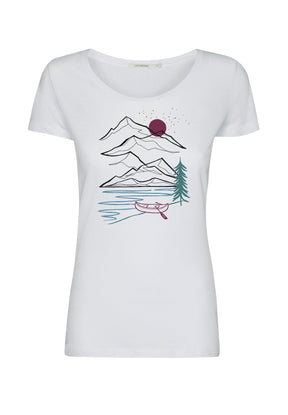 White: Sportliches T-Shirt aus Bio-Baumwolle für Damen [12115]