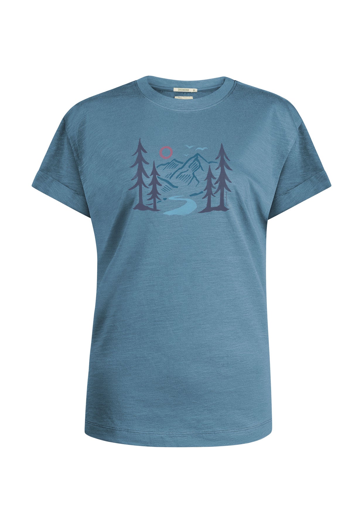 Steelblue: Lässiges T-Shirt aus Bio-Baumwolle für Damen [12170]