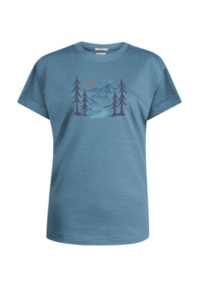 Steelblue: Lässiges T-Shirt aus Bio-Baumwolle für Damen [12170]