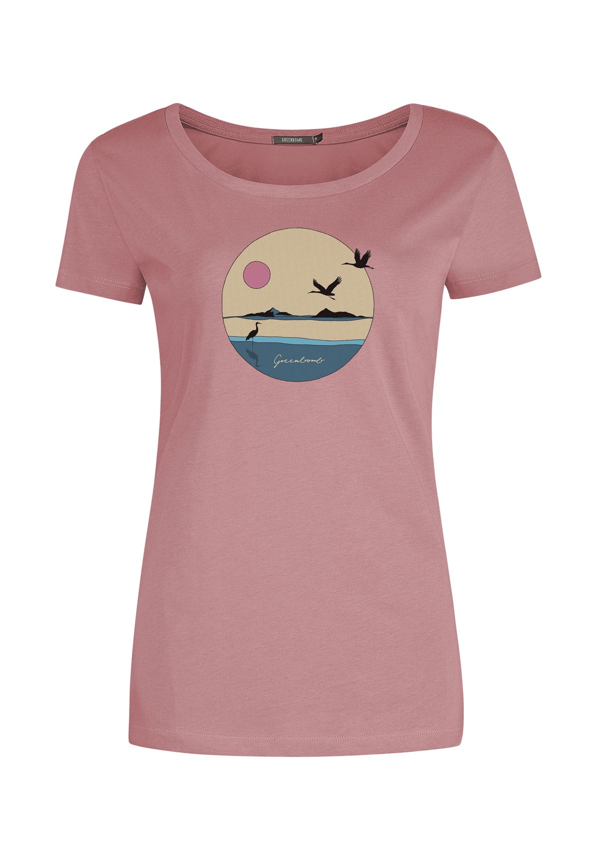 Old Rose: Sportliches T-Shirt aus Bio-Baumwolle für Damen [12182]