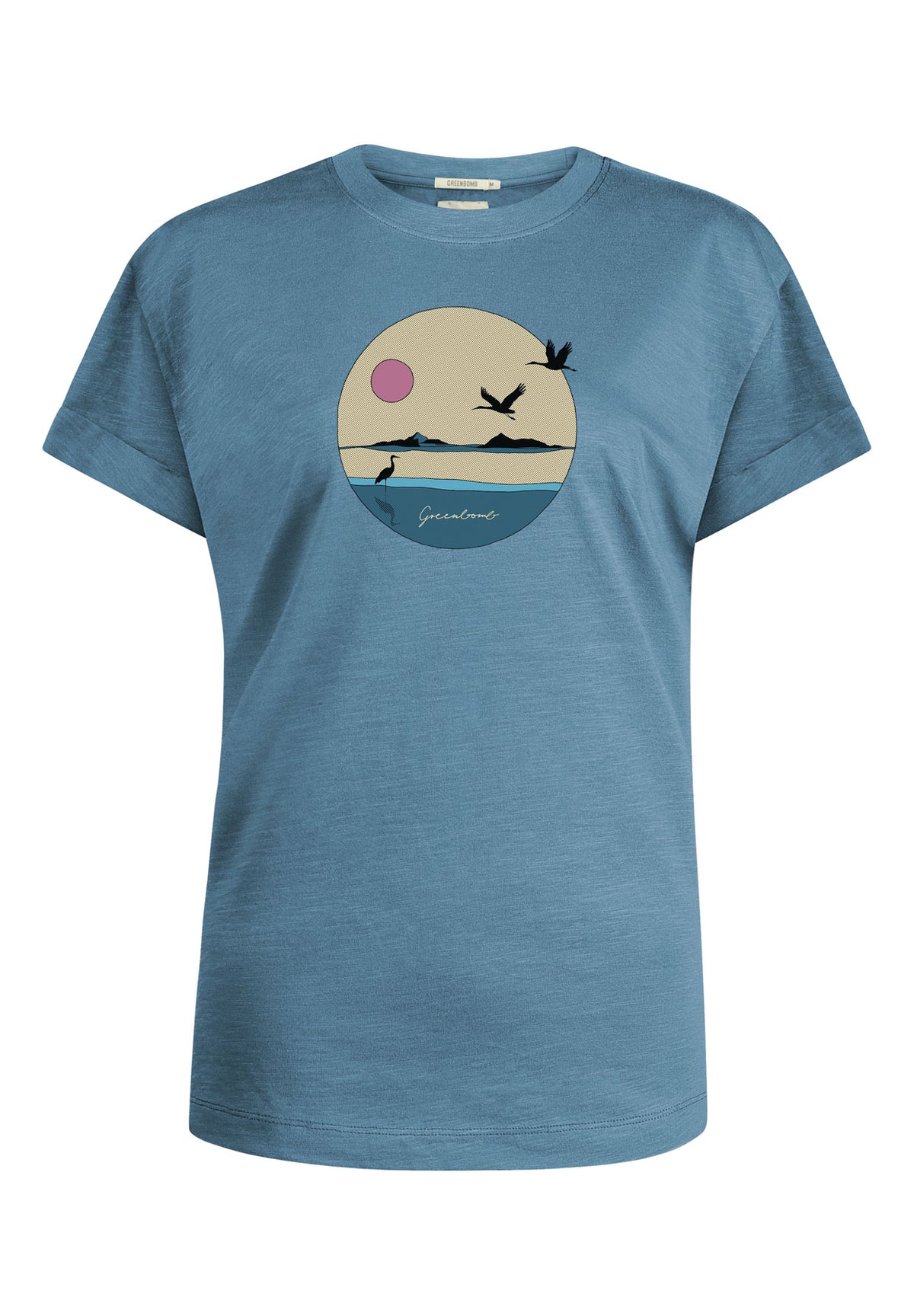 Steelblue: Lässiges T-Shirt aus Bio-Baumwolle für Damen [12186]