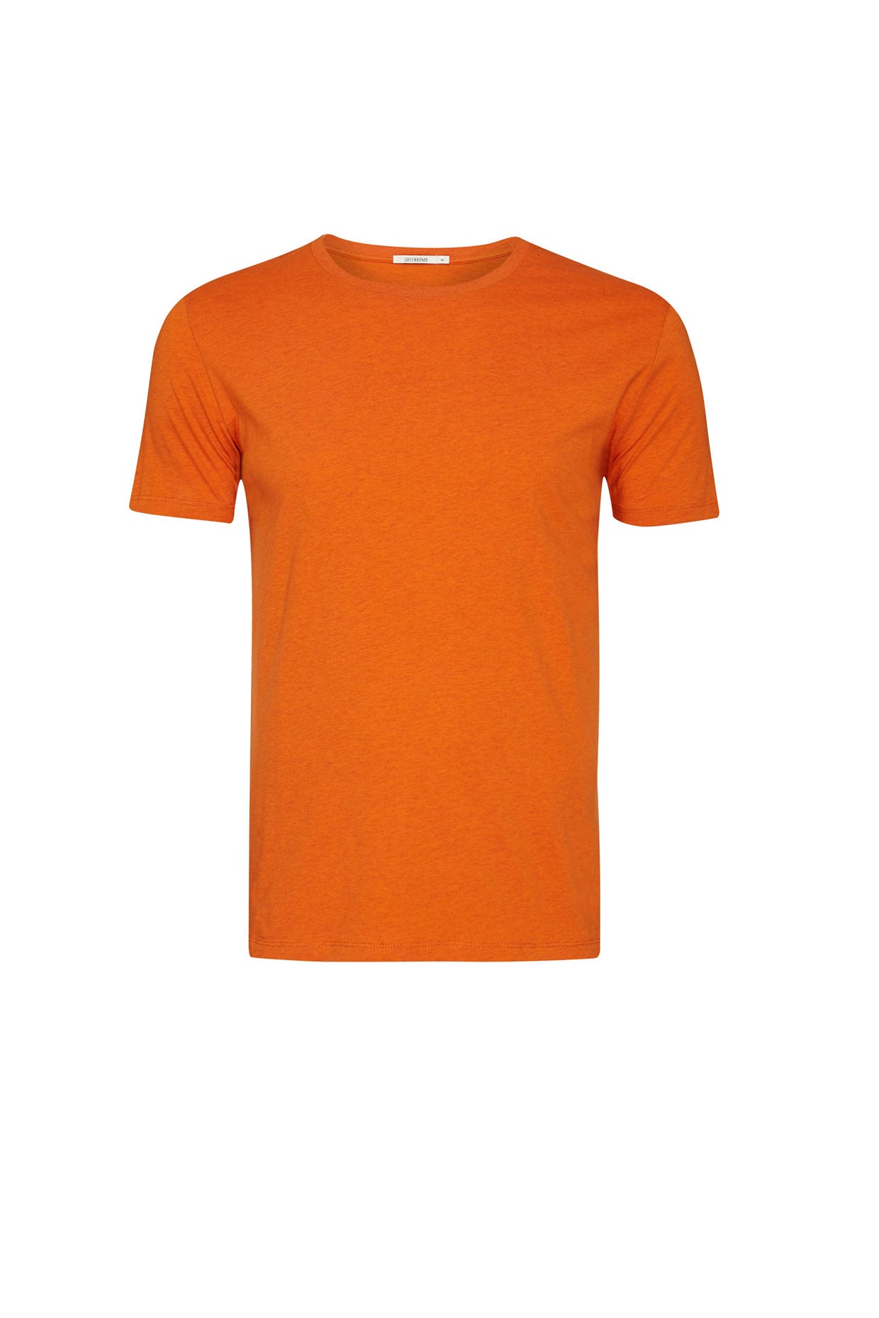 Black Heather Orange: Sportliches T-Shirt aus Bio-Baumwolle für Herren [140]