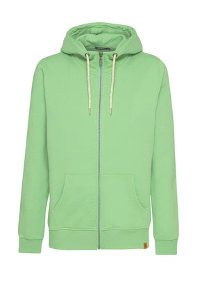 Mermaid Green: Gemütliche Zipjacke aus Bio-Baumwolle für Damen [15233]