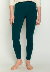 Deep Sea Blue: Sportliche Leggings aus Bio-Baumwolle für Damen [15377]