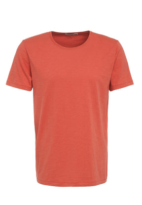 Sun Red: Lässiges T-Shirt aus Bio-Baumwolle für Herren [157]