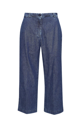 Light Denim: Lässige Hose in Retro-Chic für Damen [15889]