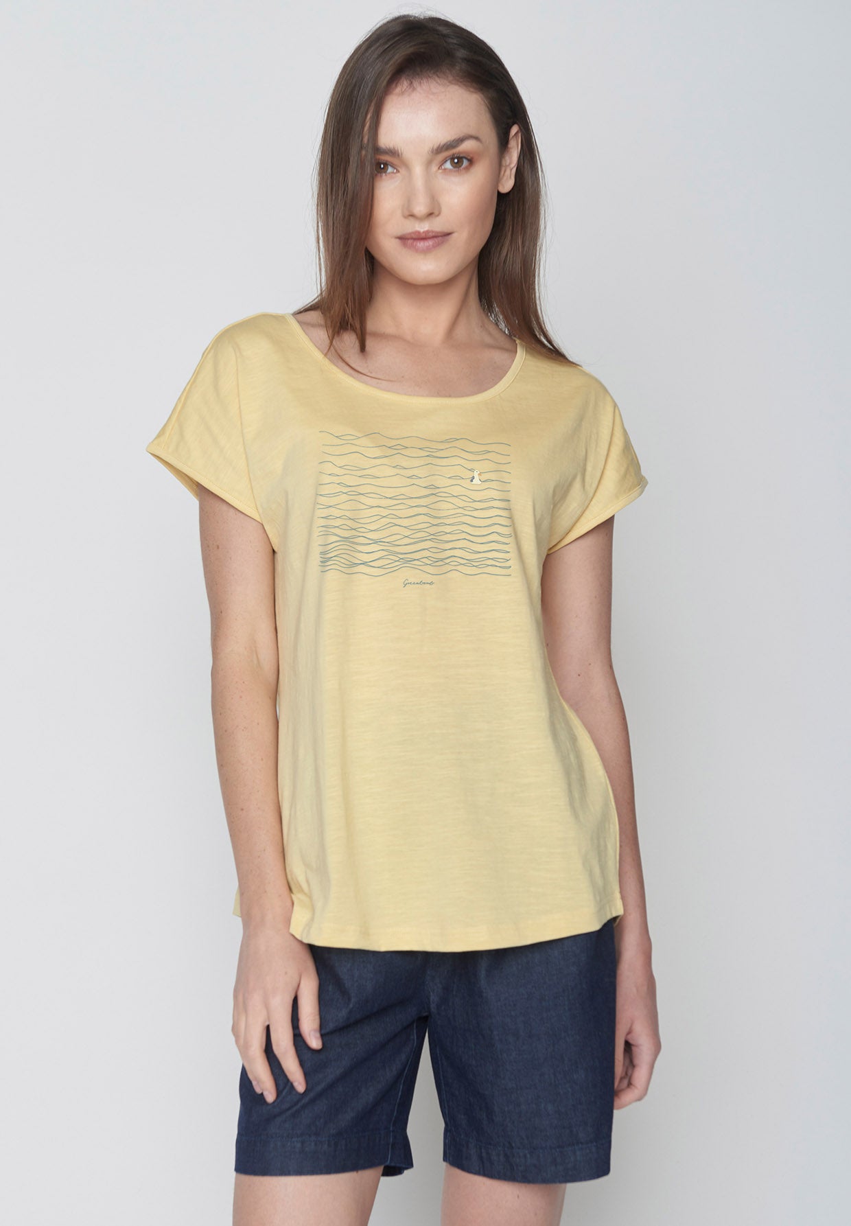 Lemon: Lässiges T-Shirt aus Bio-Baumwolle für Damen [15986]