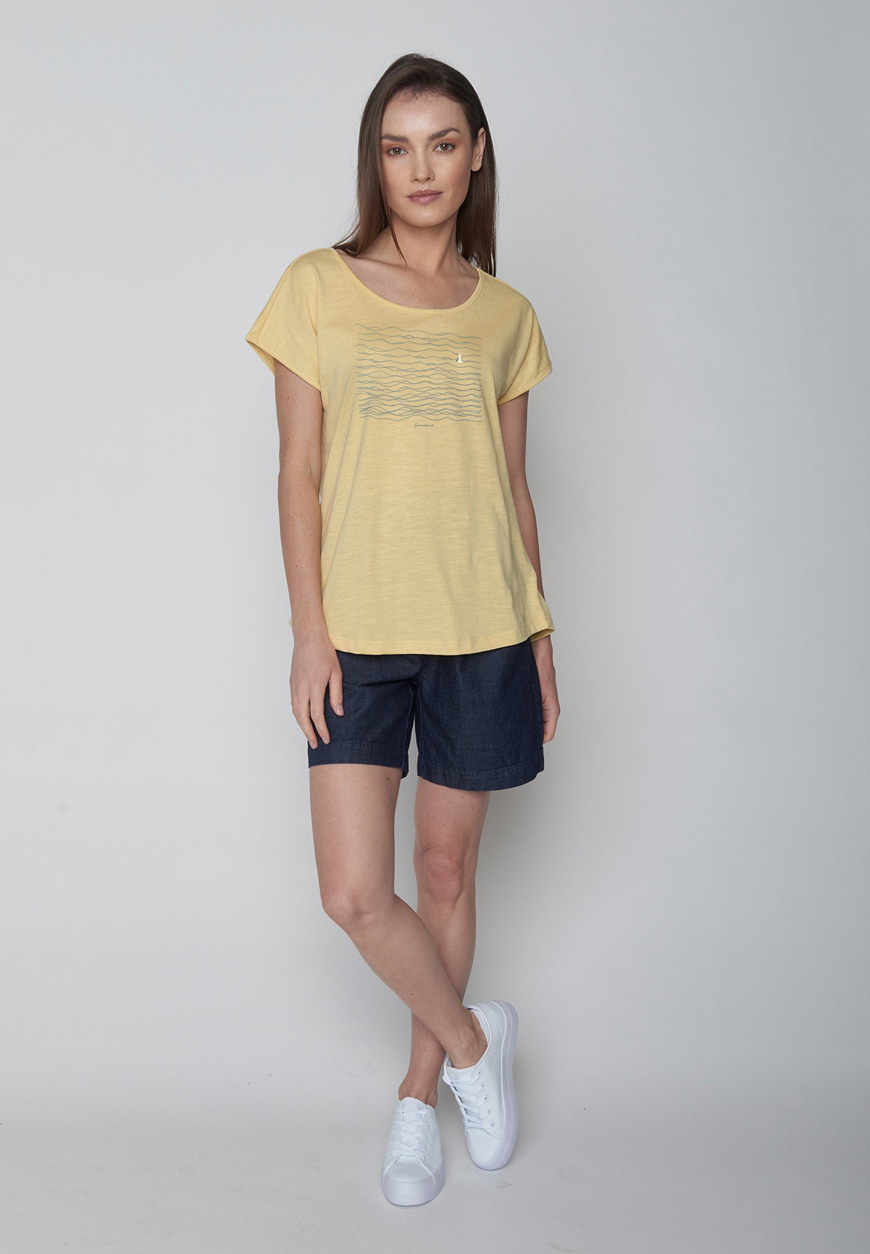 Lemon: Lässiges T-Shirt aus Bio-Baumwolle für Damen [15987]