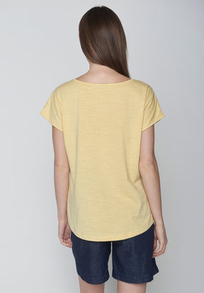 Lemon: Lässiges T-Shirt aus Bio-Baumwolle für Damen [15988]
