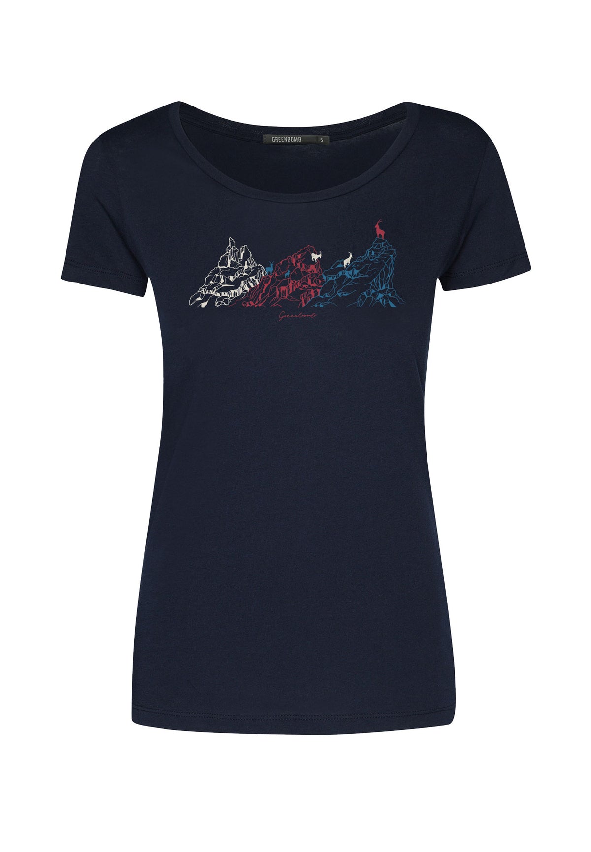 Black: Lässiges T-Shirt aus Bio-Baumwolle für Damen [16218]