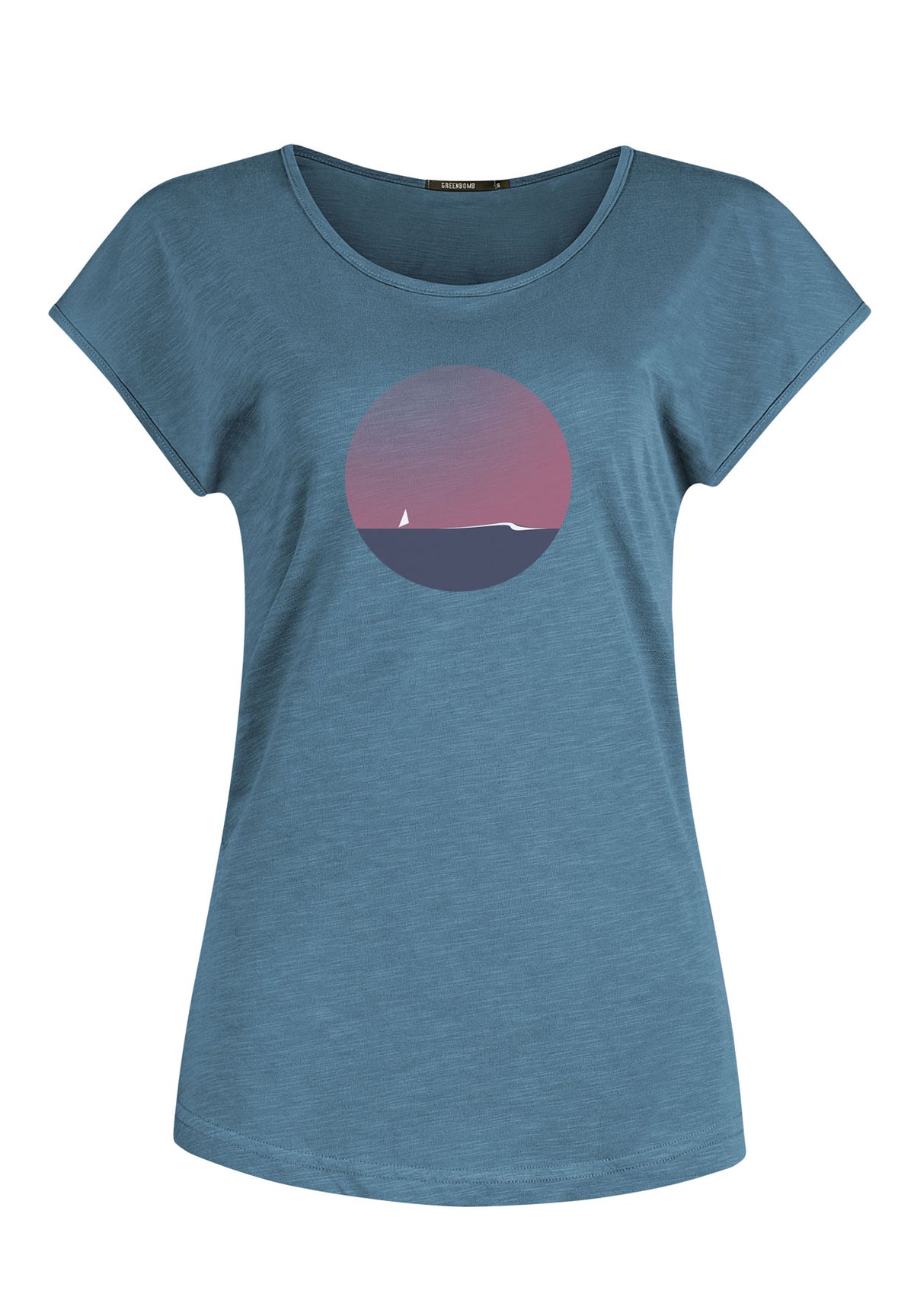 Steelblue: Lässiges T-Shirt aus Bio-Baumwolle für Damen [16285]