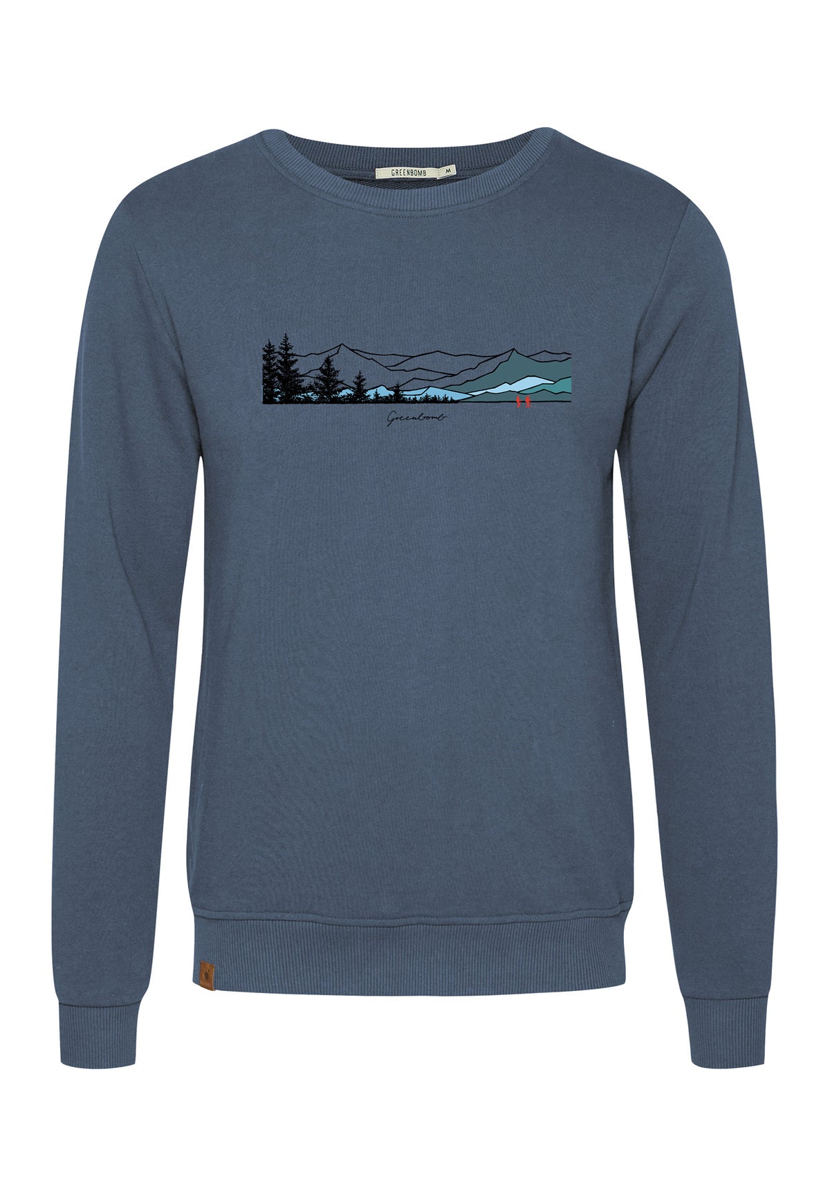 Vintage Blue: Gemütliches Sweatshirt aus Bio-Baumwolle für Herren [16394]
