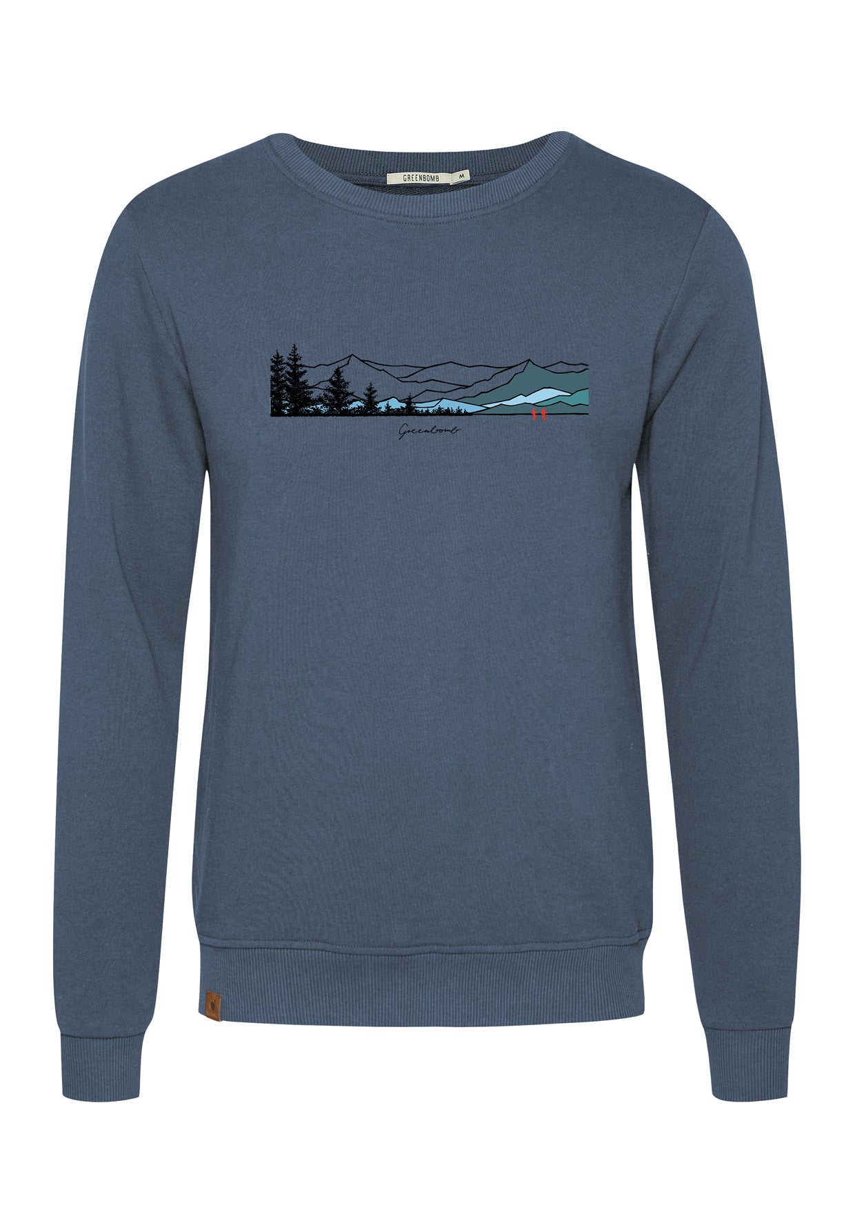 Vintage Blue: Gemütliches Sweatshirt aus Bio-Baumwolle für Herren [16394]