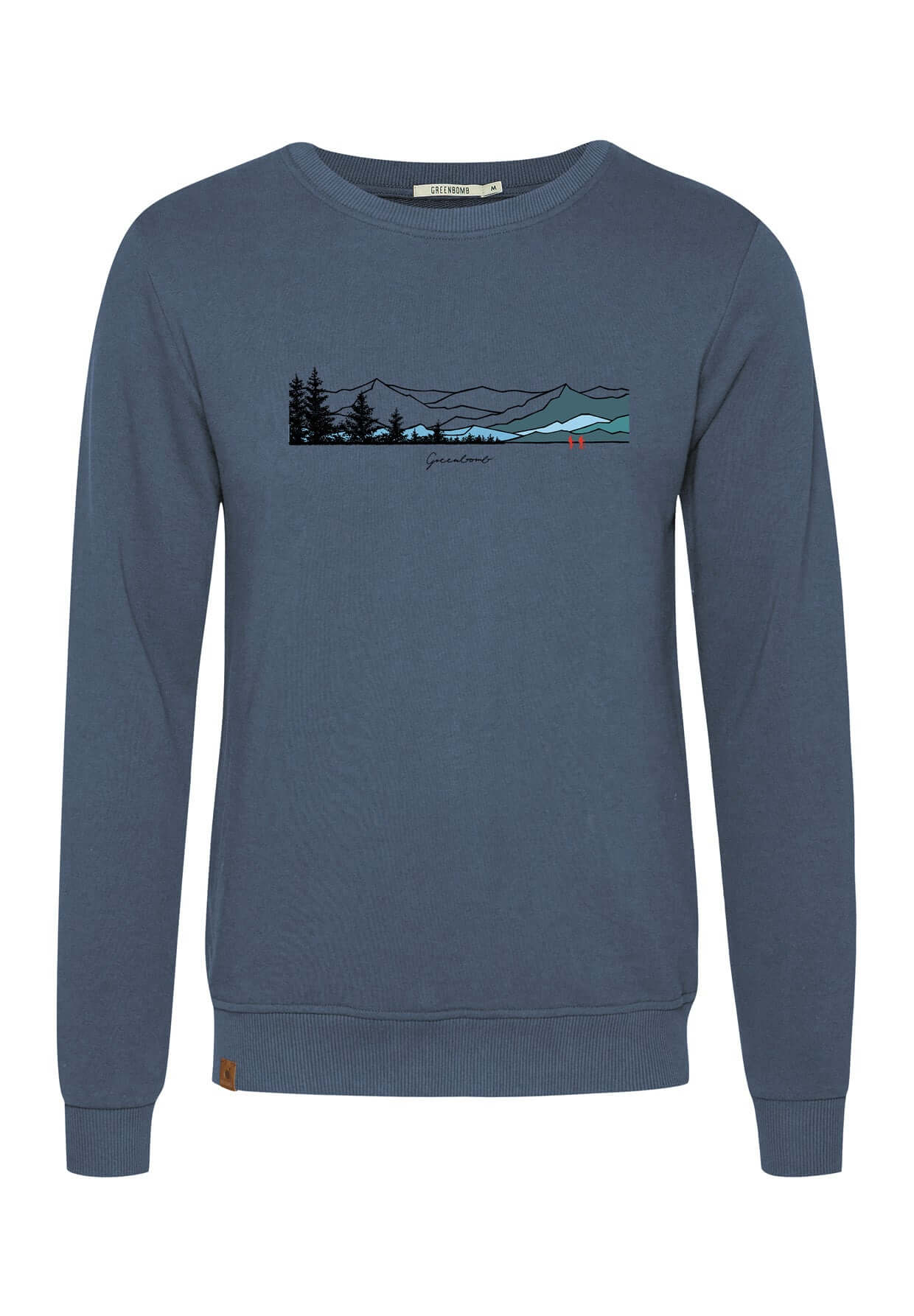Blau:  Gemütliches Sweatshirt aus Bio-Baumwolle für Herren [16394]