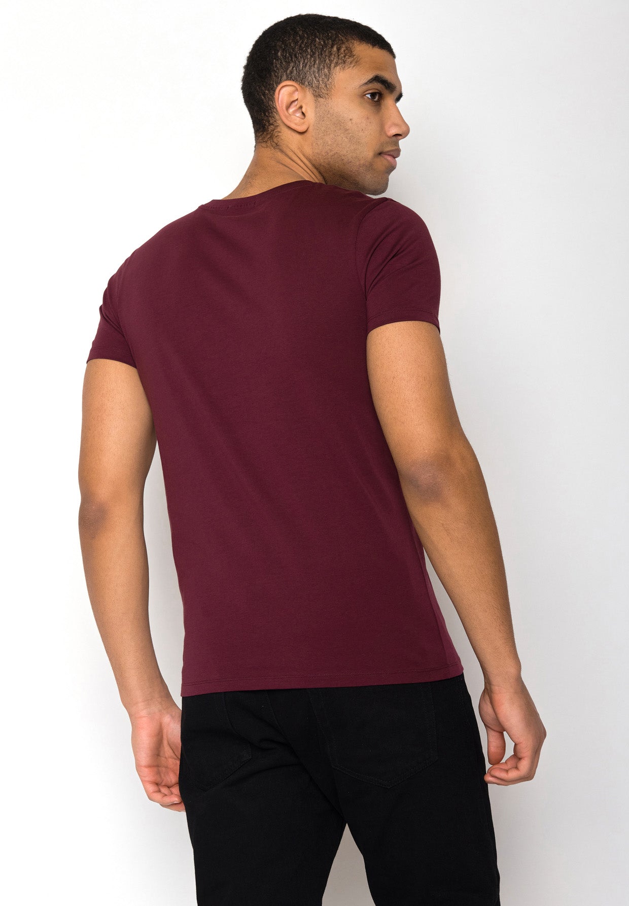 Rot:  Sportliches T-Shirt aus Bio-Baumwolle für Herren [16446]